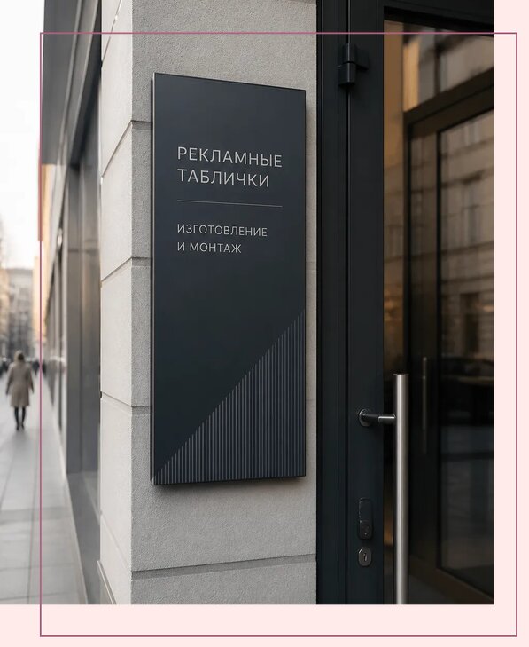Рекламные таблички в Заинске по цене от 4576 р. | Аванза-Знс