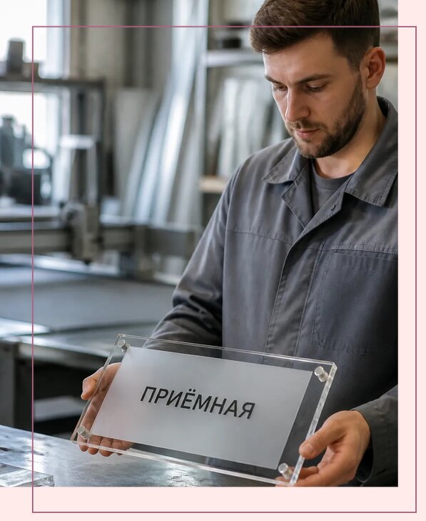 Таблички из оргстекла на заказ в Заинске от 3966 р. | Аванза-Знс