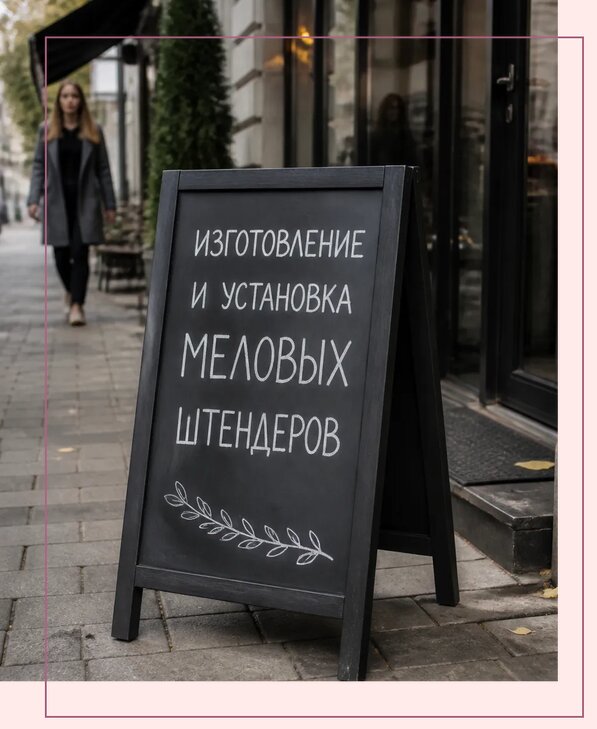 Меловые штендеры в Заинске по цене от 6610 р. | Аванза-Знс